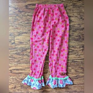 💥3/$24 Milly‎ Jay Christmas Print Pants With Ruffles